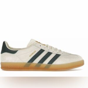 Men’s Size 5.5 Adidas Gazelle Shoes Indoor Cream White Green Gum IH7502 Wms 6.5